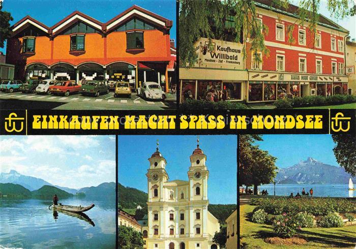 Mondsee Salzkammergut Oberoesterreich AT Lebensmittelcenter Textilmodecenter Mon