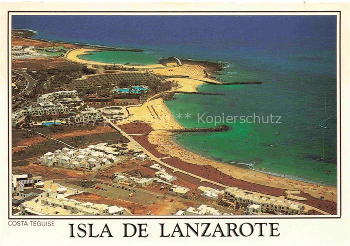 Lanzarote Kanarische Inseln ES Panorama Costa Teguise vista aérea