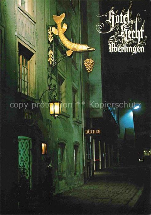 ueberlingen Bodensee BW Hotel Weinstube Hecht Nachtaufnahme