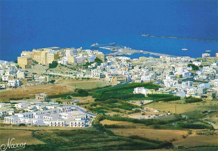 Naxos  Greece Panorama Hafen