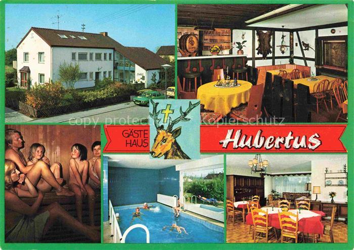 Steinenstadt Gaestehaus Hubertus Gastraum Sauna Hallenbad