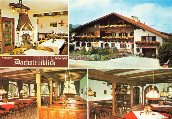 Mondsee Salzkammergut Oberoesterreich AT Pension Dachsteinblick Restaurant