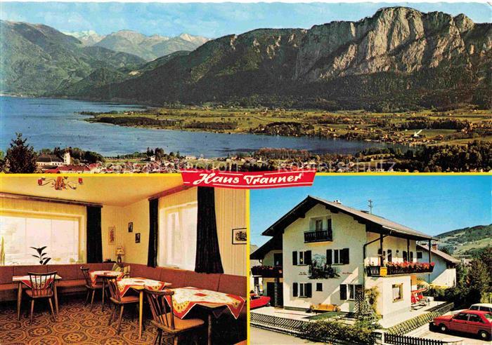 Mondsee Salzkammergut Oberoesterreich AT Gaestehaus Pension Haus Tranner Gastrau