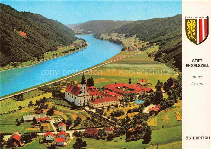 Engelhartszell Donau Oberoesterreich AT Panorama Stift Engelszell Trappistenklos
