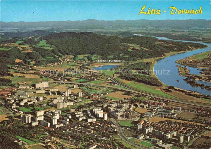 Dornach LINZ DONAU AT Fliegeraufnahme