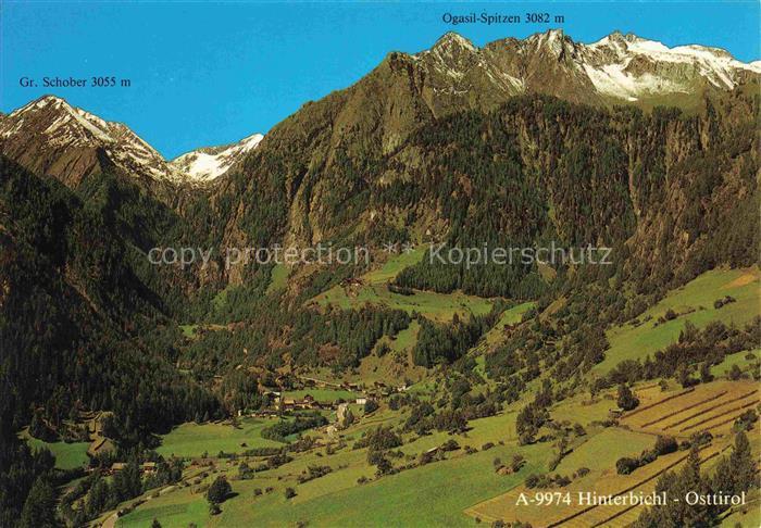 Hinterbichl 1300m Praegraten Osttirol AT Panorama Blick gegen Grossen Schober Og