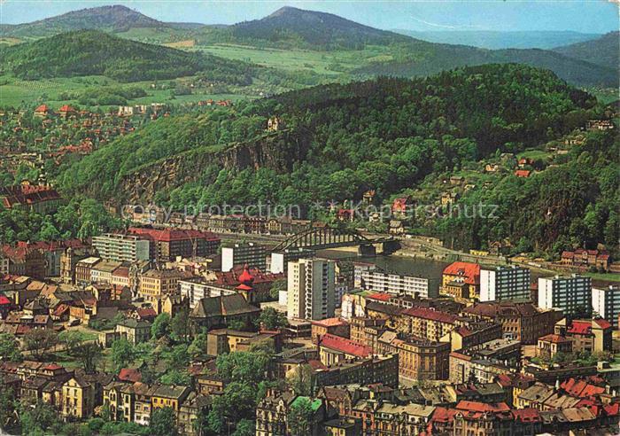DECIN Tetschen-Bodenbach Boehmen CZ Panorama Altstadt