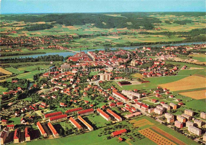 Braunau   Inn Oberoesterreich AT Panorama Blick nach Simbach