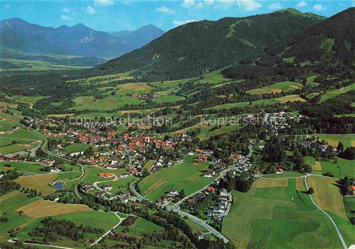 Bad Kohlgrub Bayern Panorama Blick gegen Loisachtal Heimgarten Simetsberg Hoernl