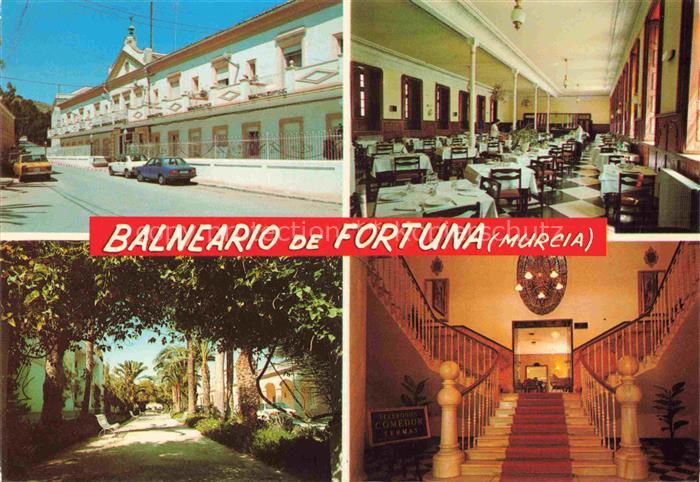 Balneario de Fortuna Murcia ES Hotel Balneario Restaurant Treppenaufgang Garten