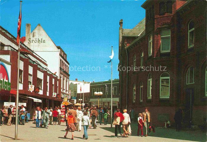 NORDERNEY Nordseebad Niedersachsen Fussgaengerzone Poststrasse