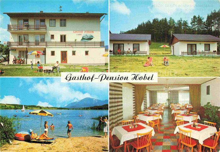 St Primus Turnersee Kaernten AT Gasthof Pension Hobel Gastraum Badestrand