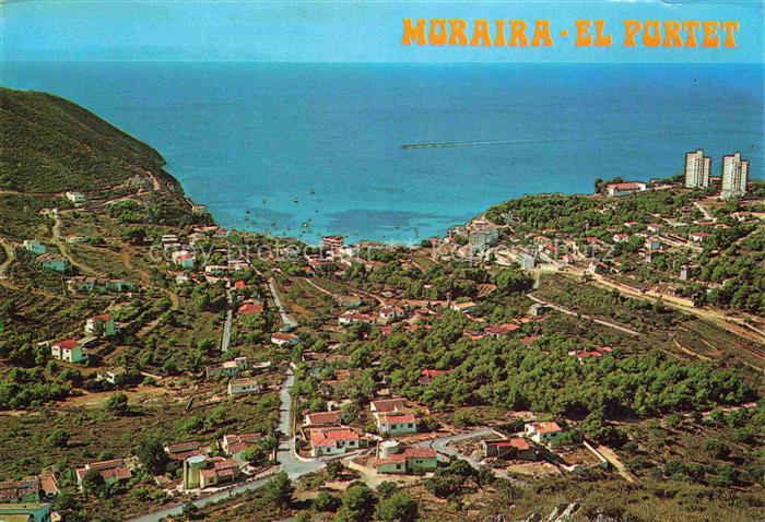 Moraira Alicante Valenciana ES Panoramica del Portet vista aérea