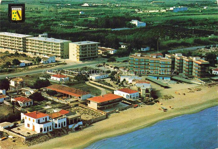 Denia Costa Blanca ES Urbanizaciones Playa vista aérea