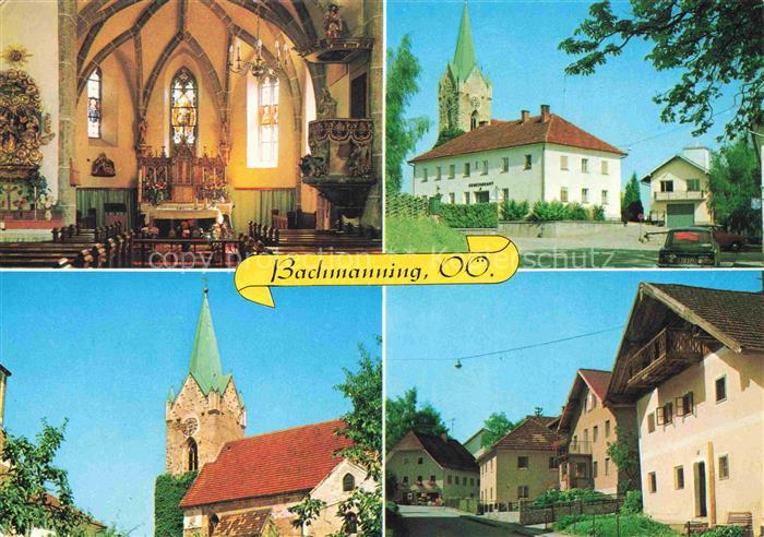 Bachmanning Linz-Wels Oberoesterreich AT Spaetgotische Pfarrkirche Innenansicht