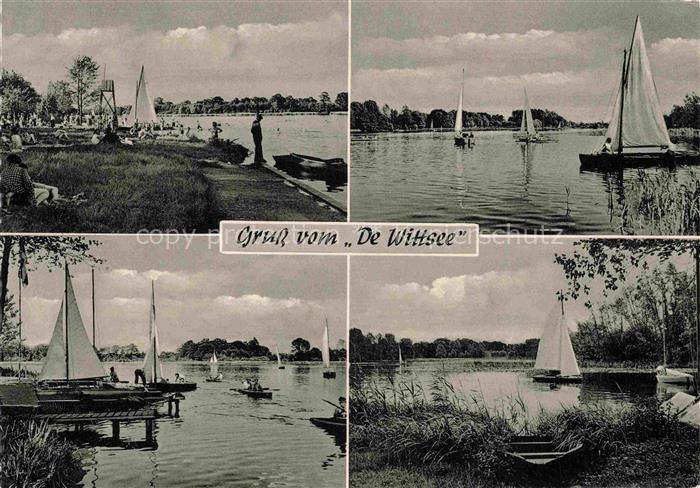 Leuth Nettetal Kaldenkirchen NRW Strandlokal De Wittsee Uferpartie am See Segeln