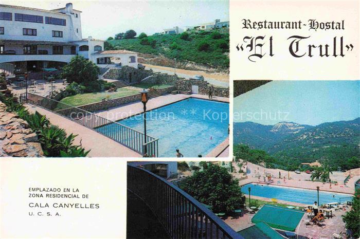 LLORET DE MAR Costa Brava ES Restaurant Hostal El Trull Piscina