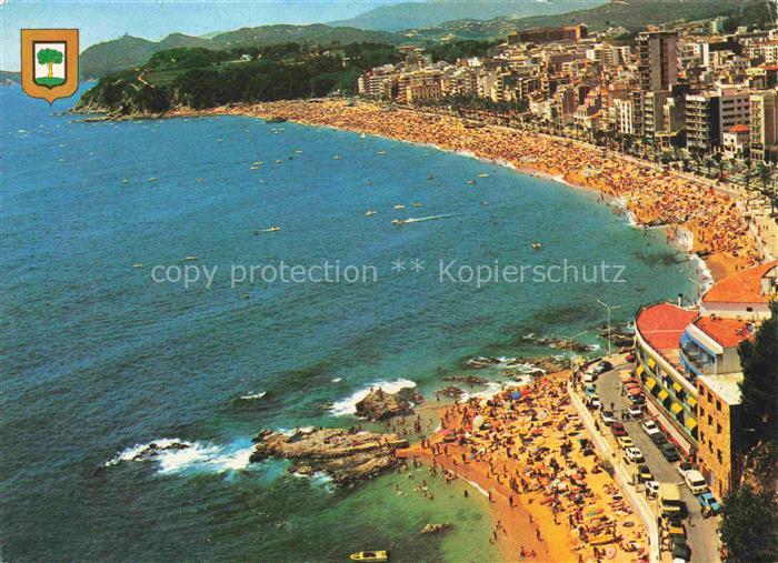 LLORET DE MAR Costa Brava ES Vista general aérea Playa