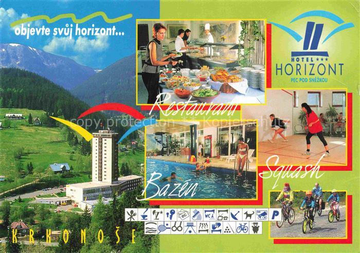 Pec pod Snezkou Petzer Koeniggraetz CZ Hotel Horizont Restaurant Hallenbad Squas
