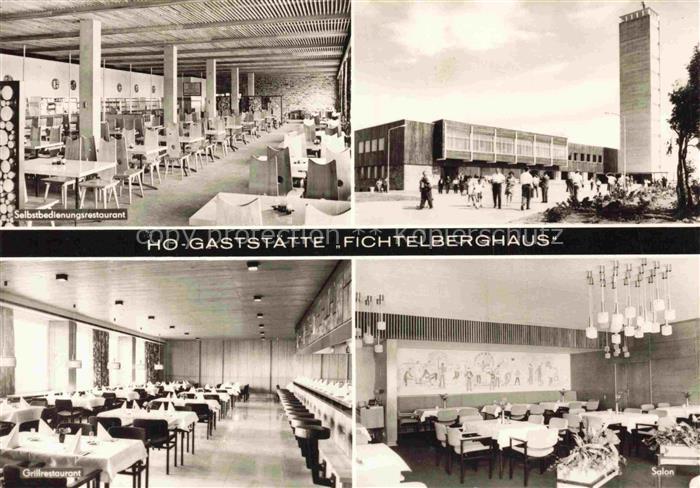 Oberwiesenthal Erzgebirge Sachsen HO Gaststaette Fichtelberghaus Restaurant Salo
