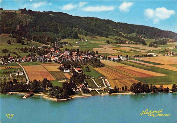Nussdorf Attersee Oberoesterreich AT Panorama Sommerfrische und Strandbad