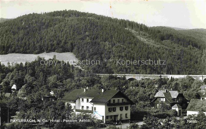 Payerbach Niederoesterreich AT Hotel-Pension-Astrid Viadukt Eisenbahnbruecke Wal