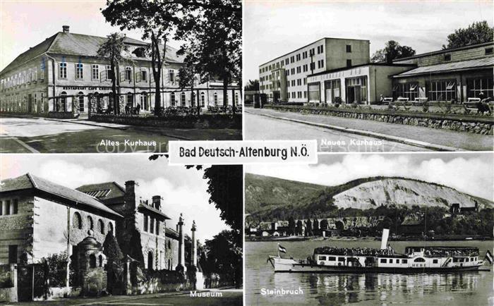 Bad Deutsch-Altenburg Niederoesterreich AT Altes-Kurhaus Neues-Kurhaus Museum St