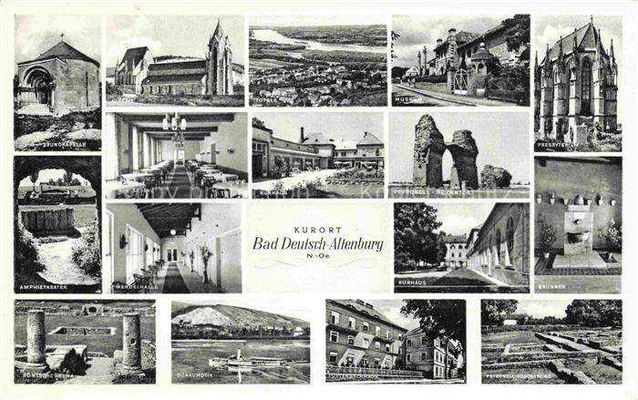 Bad Deutsch-Altenburg Niederoesterreich AT Rundkapelle Kirche Kurhaus Petronell-