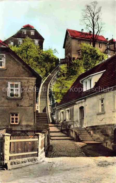Weidenberg Fichtelgebirge Bayreuth Bayern Treppenstrasse Fachwerkhaus Altstadt K