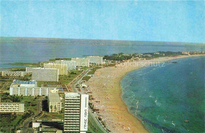 Mamaia Constanta Konstanza RO Strand Hotelbauten Schwarzes-Meer Luftbild Strandp