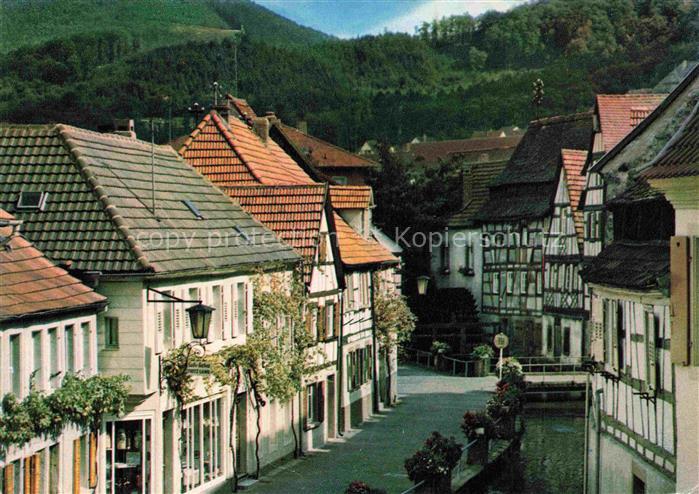 Annweiler Trifels Altstadt Fachwerkhaeuser Gasse Weinberge Wohnhaeuser Geschaeft