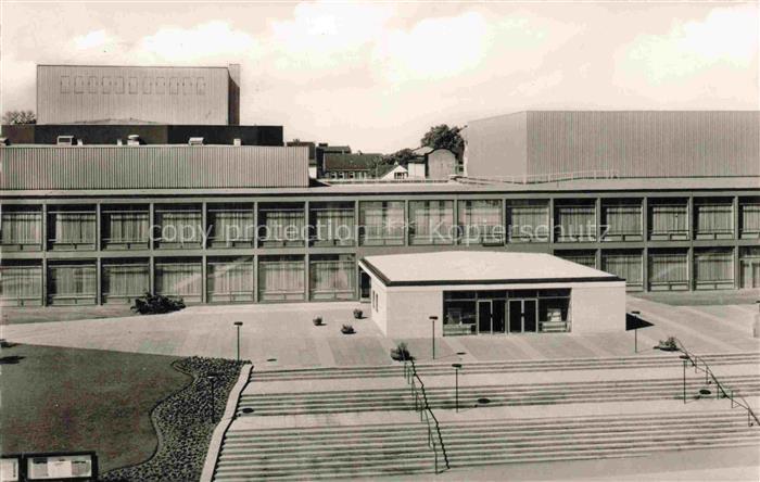 SOLINGEN NRW Theater-Solingen Theatergebaeude Kulturzentrum Vorplatz Modernismus