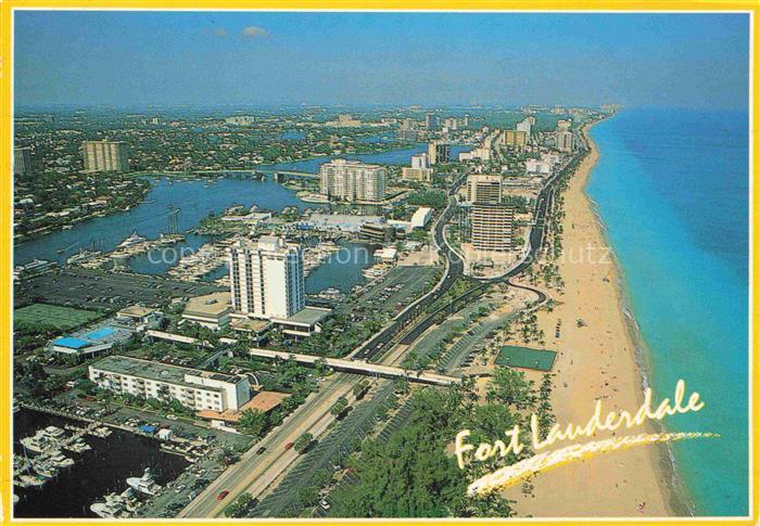 Fort Lauderdale Florida USA Strand Meer Intracoastal-Waterway Hochhaeuser Marina