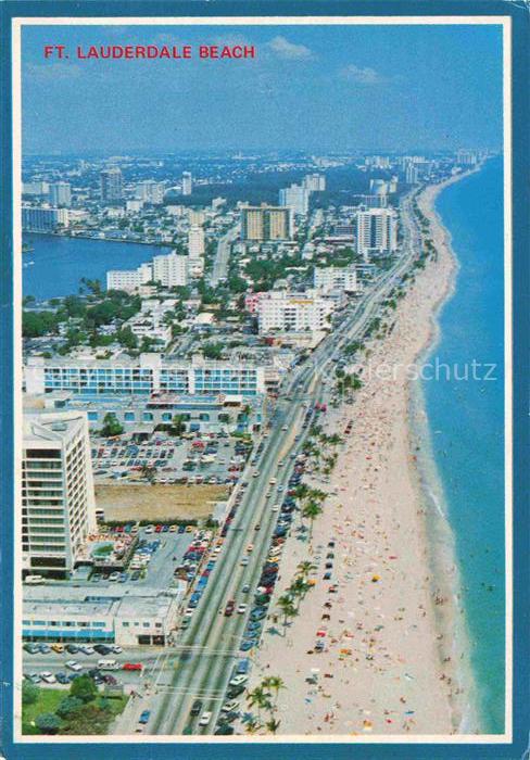 Fort Lauderdale Florida USA Strand Meer Hochhaeuser A1A Palmen Atlantik Hotels P