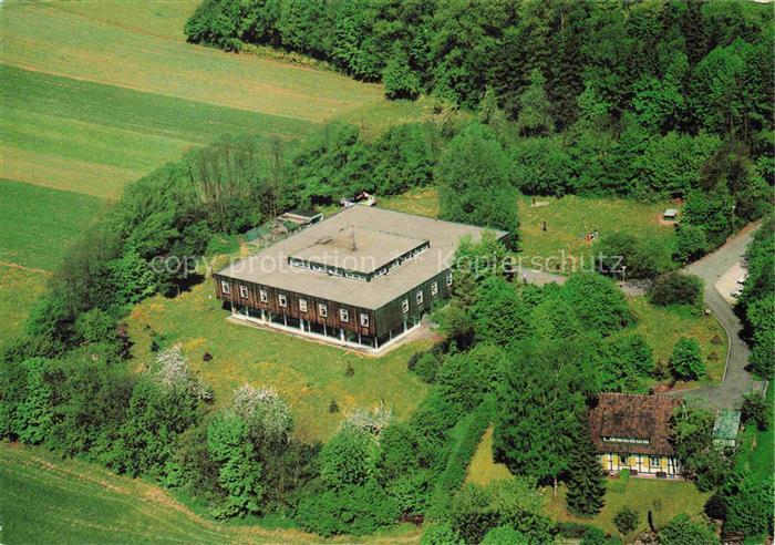 ULM  Donau BW Jugendherberge Geschwister-Scholl Wald Felder Fachwerkhaus Gruenan