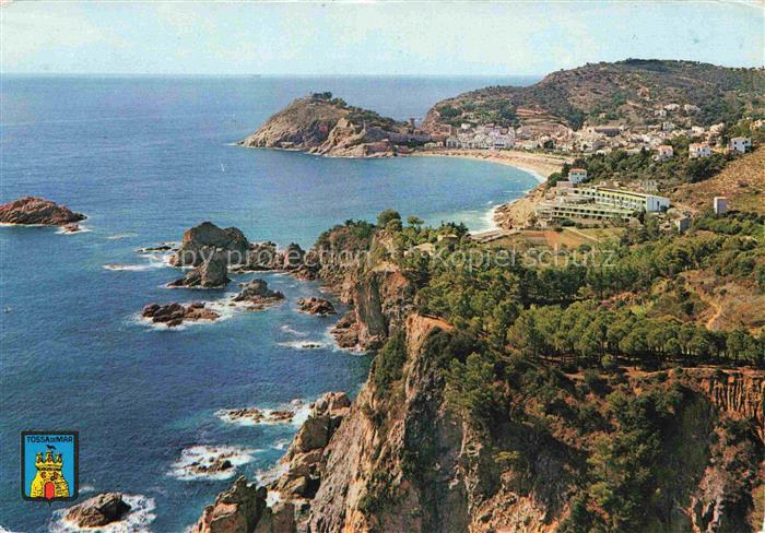 TOssA DE MAR Costa Brava Gerona ES Costa-Brava Kueste Felsen Meer Strand Burg Pa