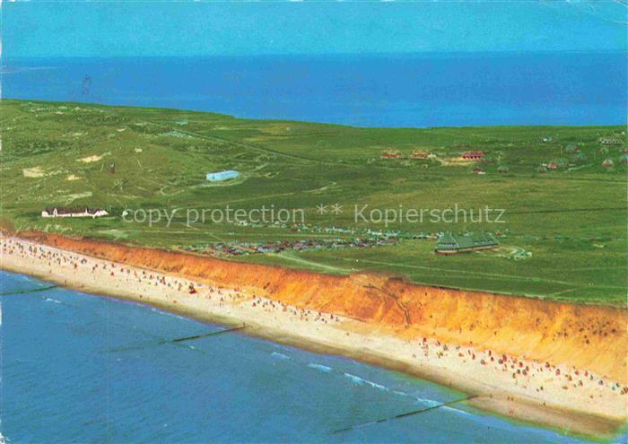 Kampen  Sylt Nordseebad Rotes-Kliff Strand Strandkoerbe Duenen Meer Sylt Heide