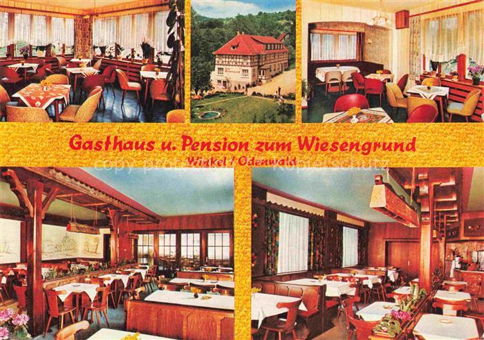 Winkel Odenwald Lindenfels Hessen Gasthaus Pension Wiesengrund Gaststube Restaur