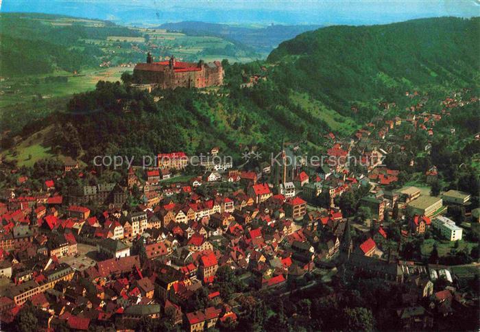 Kulmbach Bayern Plassenburg Burg Stadtansicht Franken Altstadt Waelder Huegel