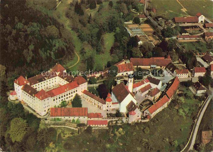 Wolfegg Schloss-Wolfegg Burg Renaissanceschloss Barockpfarrkirche Kirchturm Wald