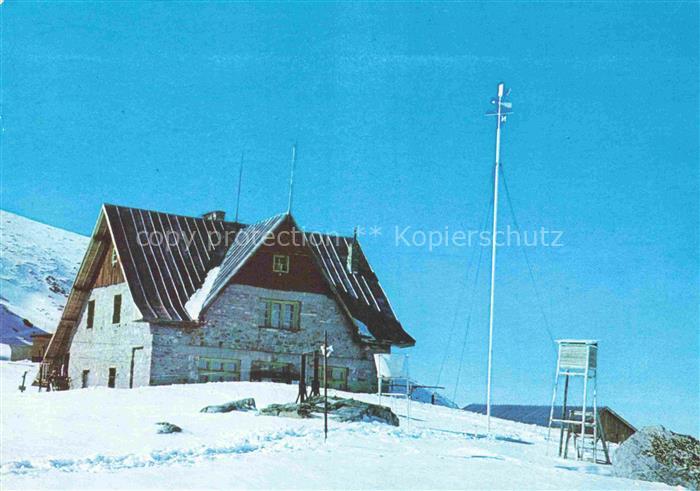 Rilagebirge BG Berghuette-Mussala Rila-Gebirge Schnee Winter Hochgebirge Steinhu