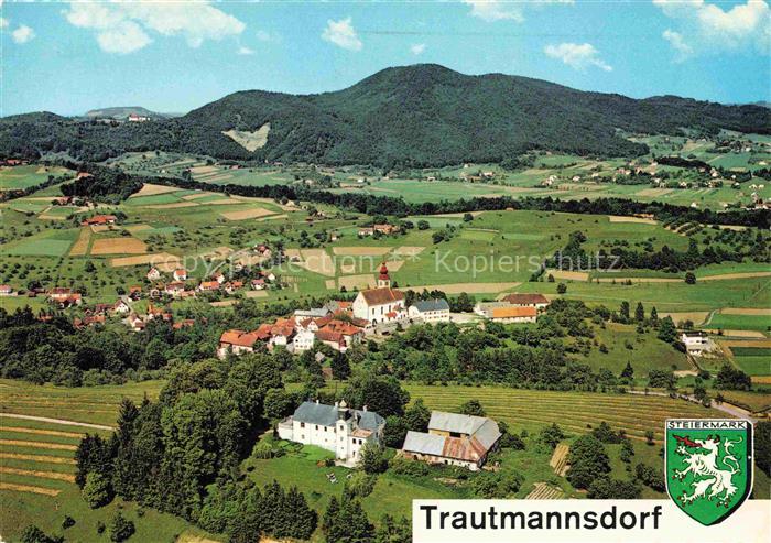 Trautmannsdorf Oststeiermark Trautmannsdorf Kirche Schloss Felder Weinberge Hueg