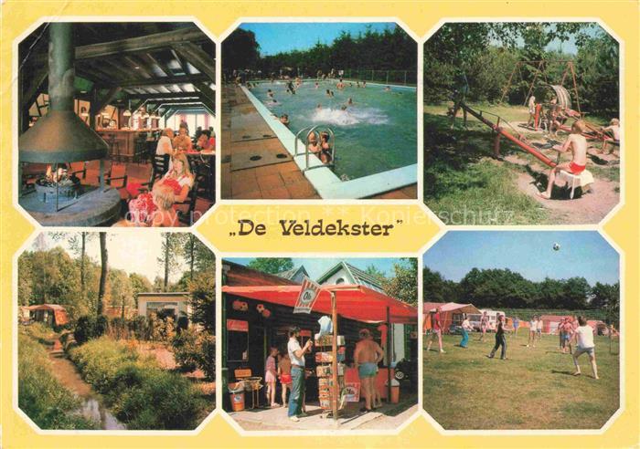 Ugchelen Apeldoorn Gelderland NL De-Veldekster Campingplatz Swimmingpool Spielpl
