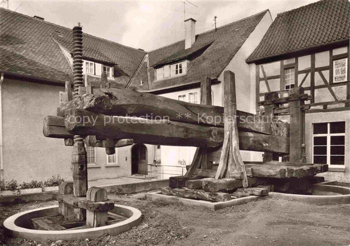 ueberlingen Bodensee BW Ziegel-Torkel Weinpresse Hagnau Heimatmuseum Innenhof Fa