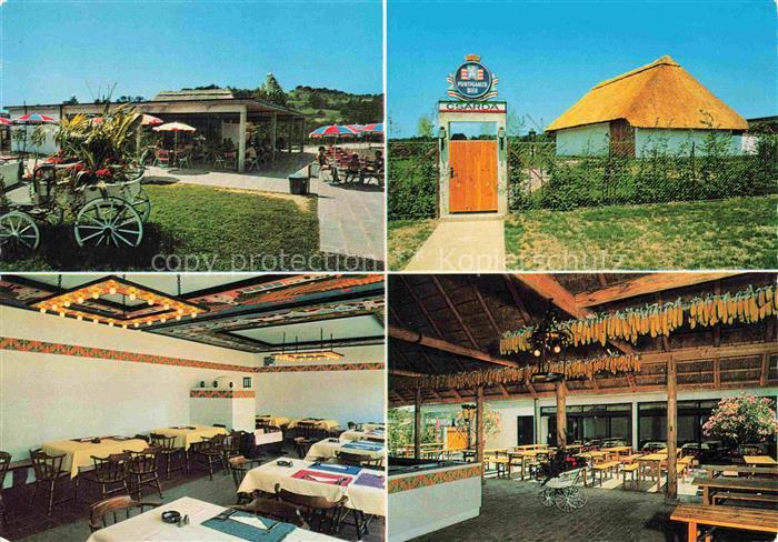 Jennersdorf Burgenland AT Linden-Csarda Baderestaurant Terrasse Csarda-Eingang R