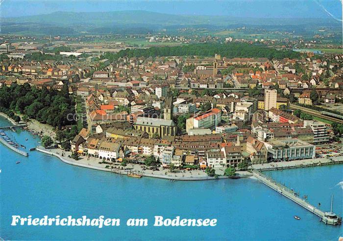 FRIEDRICHSHAFEN Bodensee BW Altstadtkern Luftbild Hafen Stadtkirche Altstadt Ufe