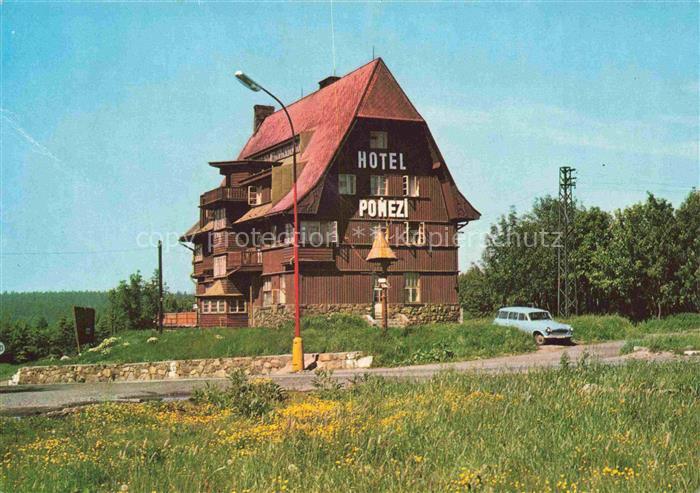 Cinovec Boehmisch Zinnwald Teplice CZ Hotel-Pomezi Erzgebirge Krusne-Hory Holzge