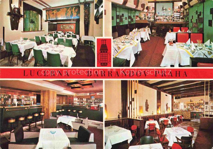 PRAHA Prag Prahy Prague Lucerna-Bar Barrandov Černý-kůň Restaurant Bar Vinárna R