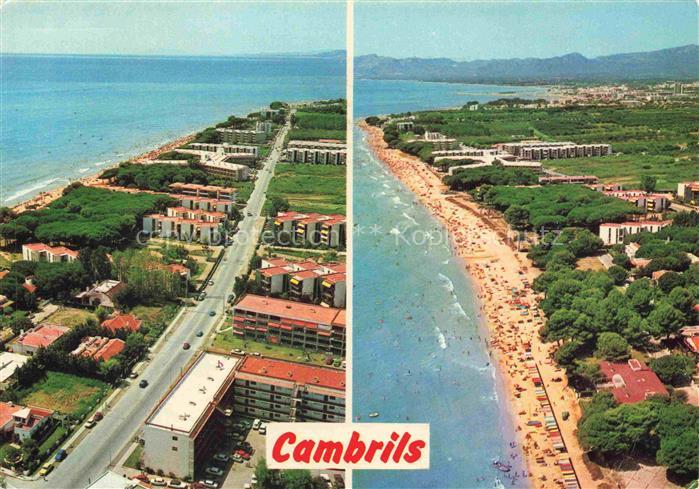 Cambrils Costa Dorada Tarragona ES Fliegeraufnahme Strand Kueste Costa-Dorada Wo