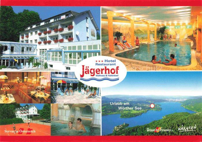 Krumpendorf Woerthersee Kaernten AT Hotel-Jaegerhof Woerthersee Hallenbad Wellne